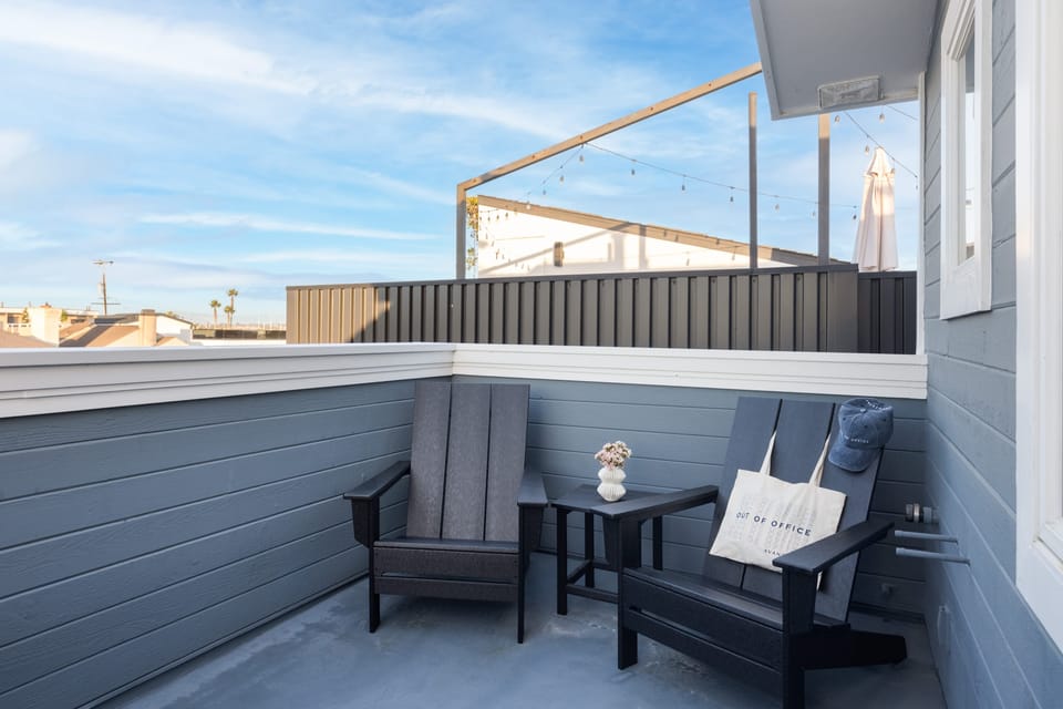 Seating on the deck.