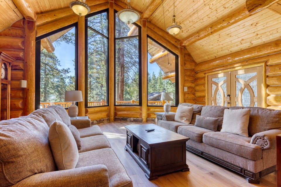 Huge windows let in tons of natural light.