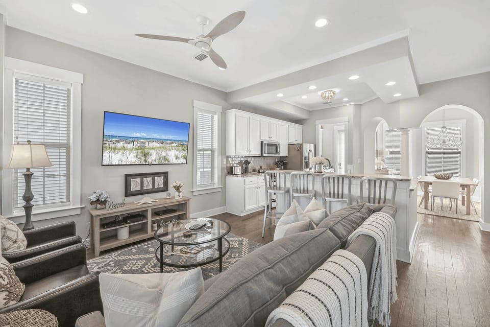 Steps to Private Beach Access | Pool + Bikes • Seacrest 30A House in Rosemary Beach