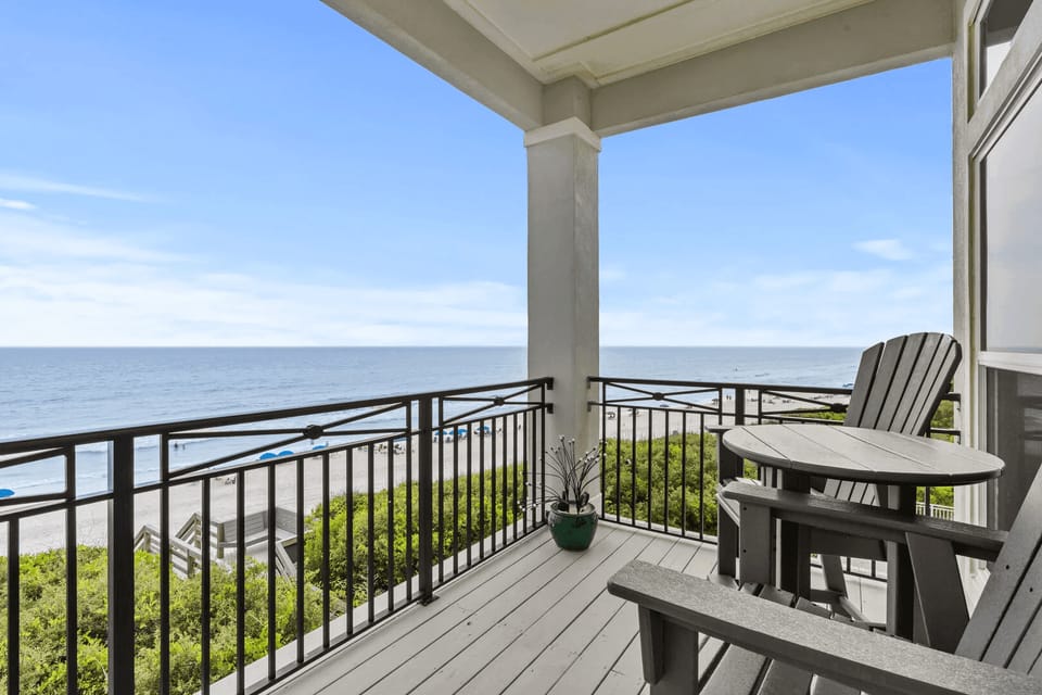 Breathtaking beach views from your balcony.