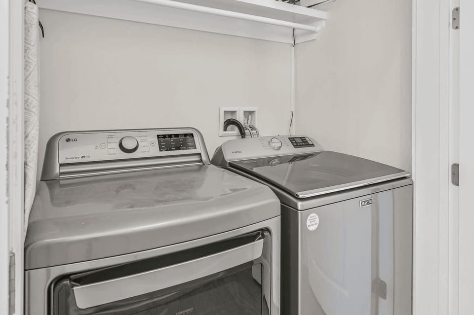 In-home washer and dryer.