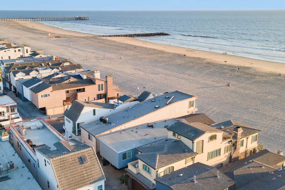 Right on the beach.