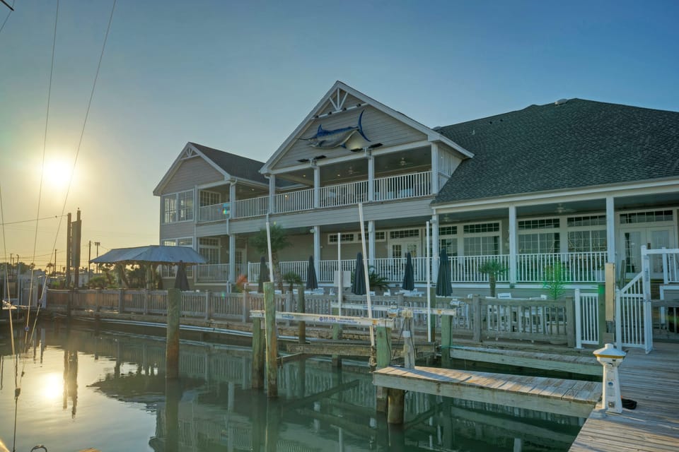Right on the marina.