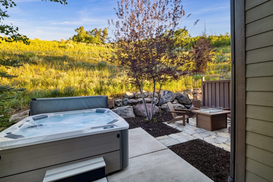 Soak up the sun in your private hot tub