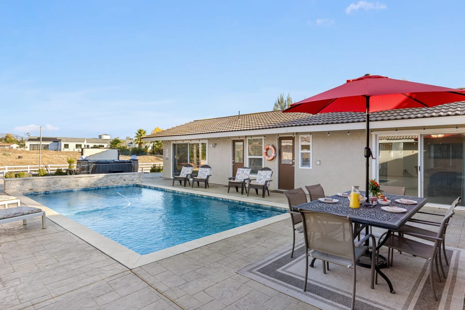 Spacious patio.