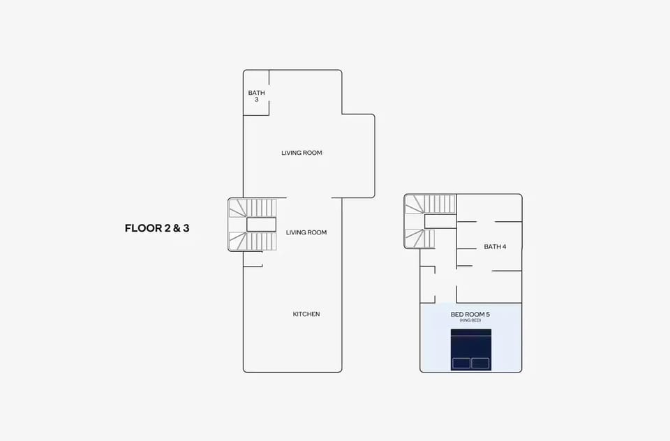 Floors 2 &amp; 3.