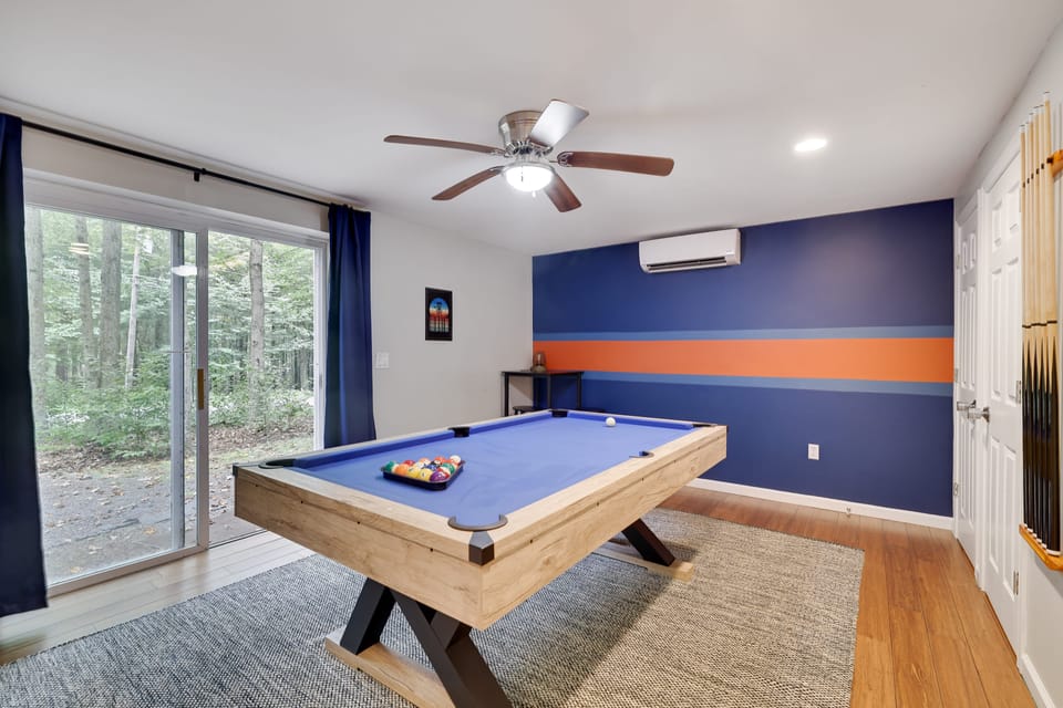 Pool table.