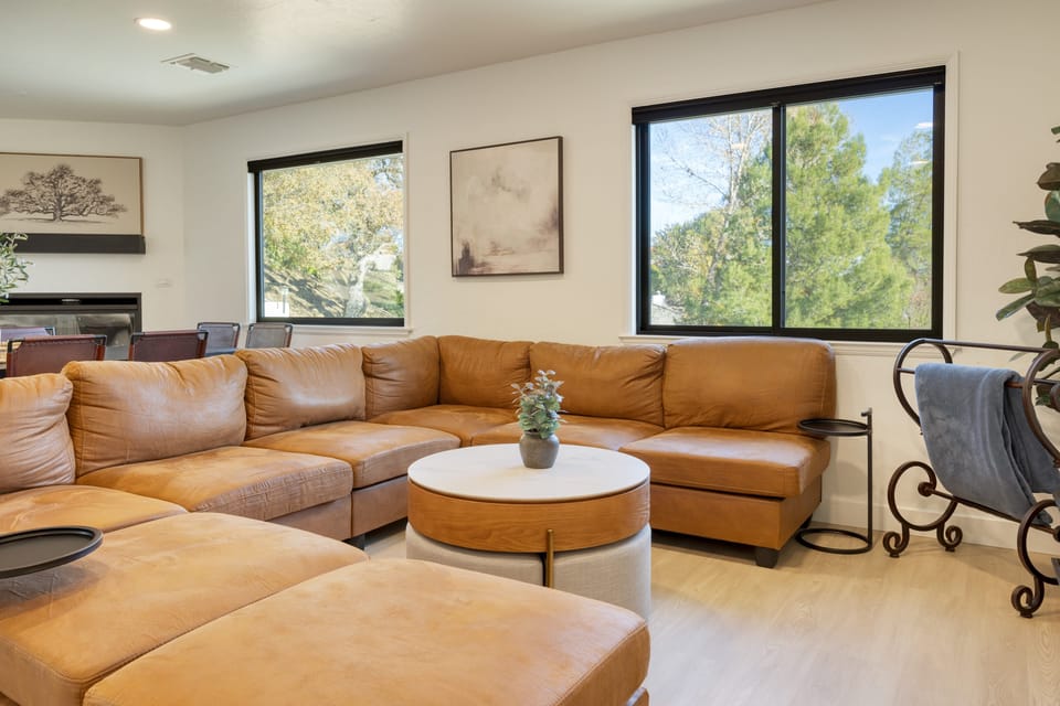 Unwind in the spacious living room.