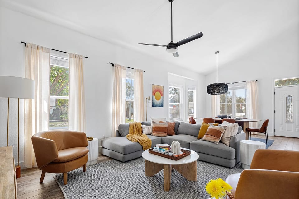Bright and airy living room.