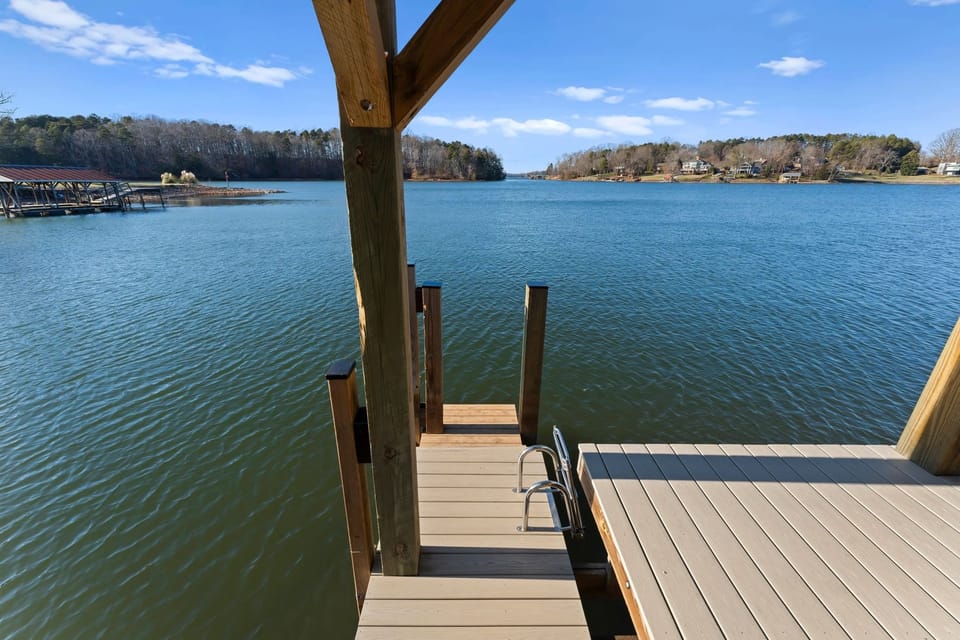 Views from the dock- jump right in and enjoy the lake area.