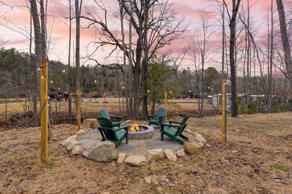 Fire pit.