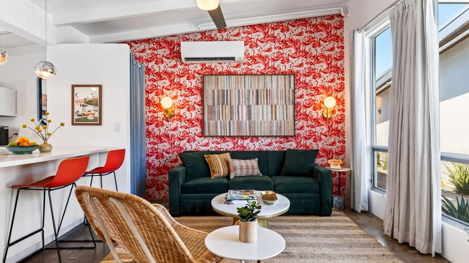 The Rosalie by AvantStay | 5-Studio Buyout for 14 | Pool + Spa + Fire Pit + BBQ House in Palm Springs