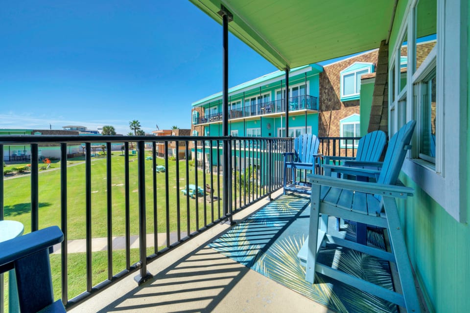 Sports courts in the Island Retreat complex.