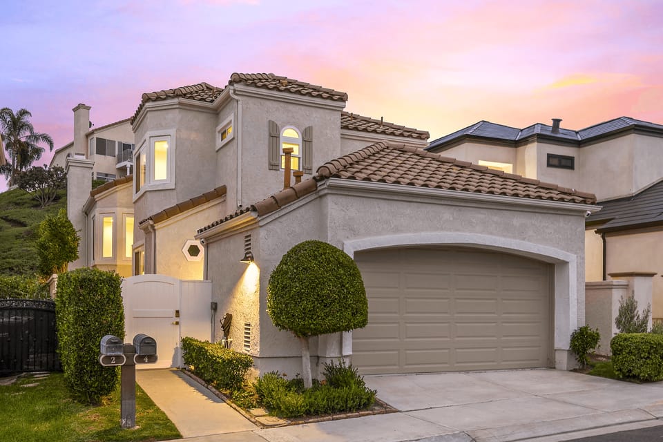 A beautifully designed exterior with inviting curb appeal.