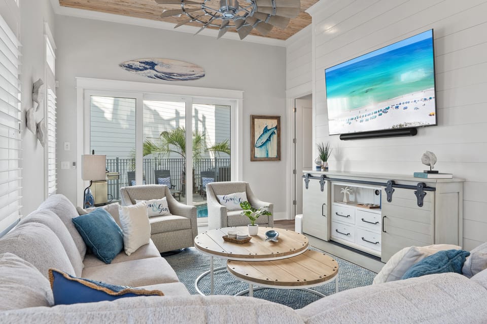 Unwind in the living room.
