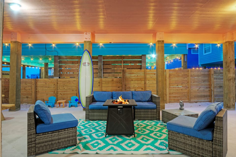 Get cozy by the fire. (Surf N Dipity)