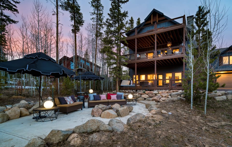 Beautiful outdoor lounge areas to enjoy the fresh mountain air.