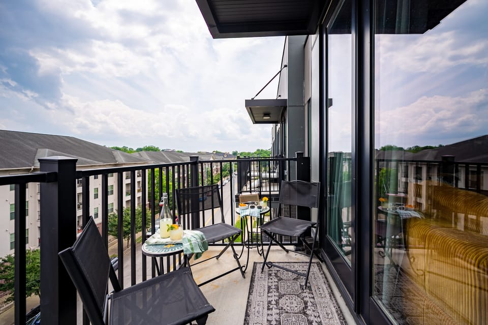 Private balcony with chairs and scenic views — perfect for relaxing!