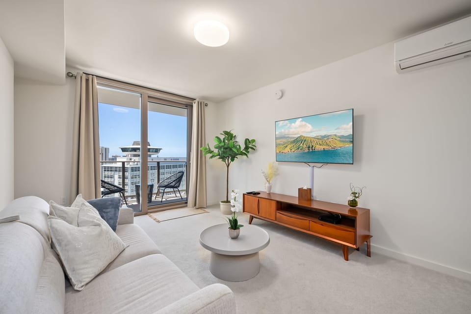 Living area filled with natural light.