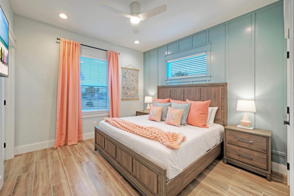 Cozy bedrooms.