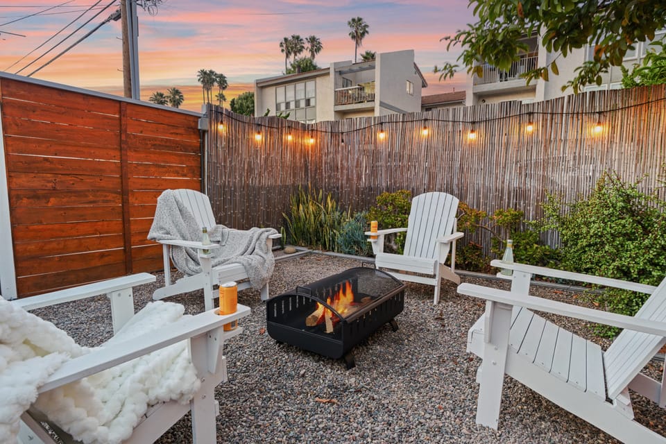 Shared fire pit.