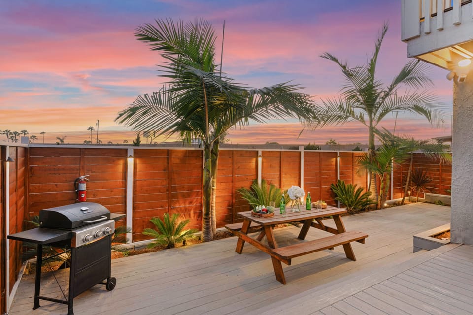 Shared backyard.