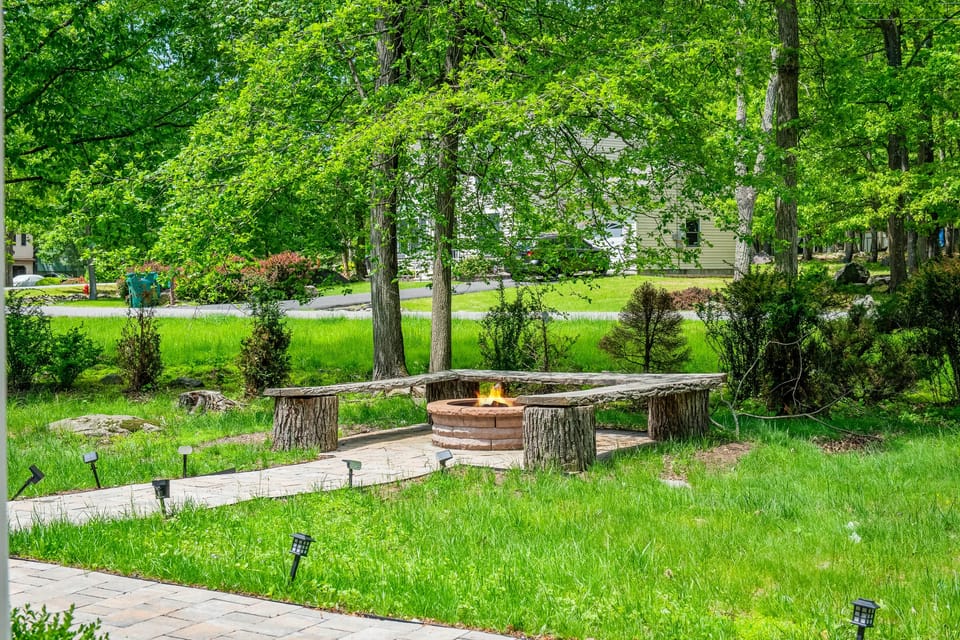 Gather around the fire pit for cozy evenings under the stars.