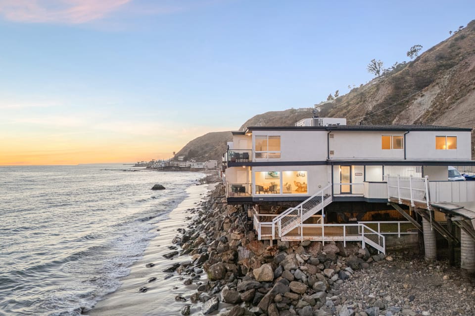 Oceanfront Malibu retreat.