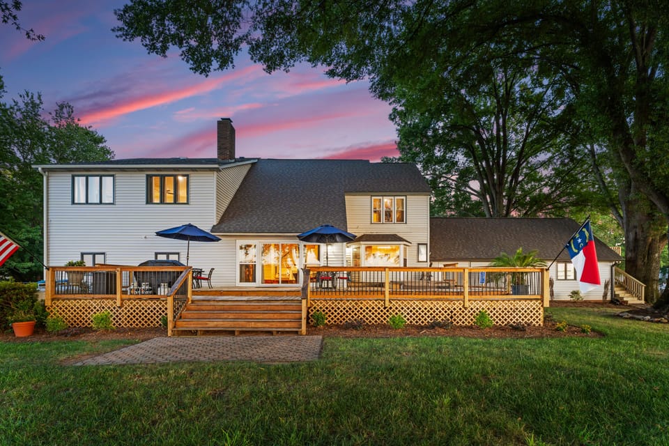 This home is an entertainer's dream, with a large deck and plenty of yard space for gatherings.