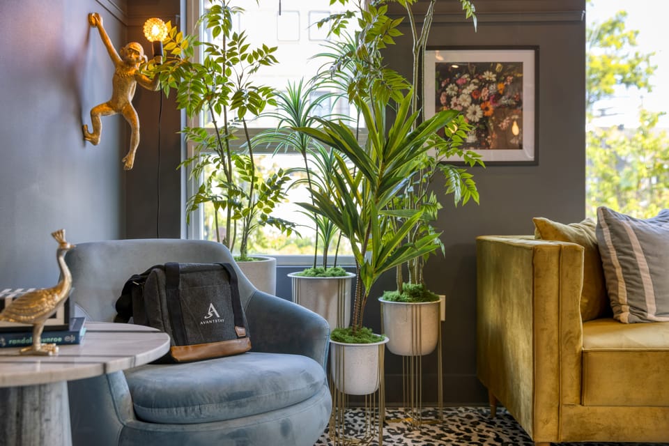 Cozy seating area.