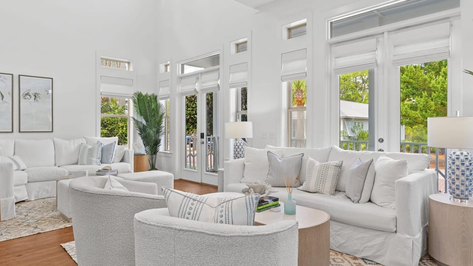 Bright and airy living room.
