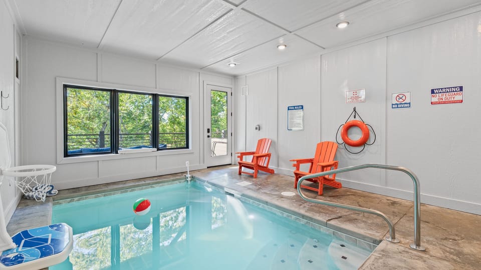 Take a refreshing dip in the indoor pool.