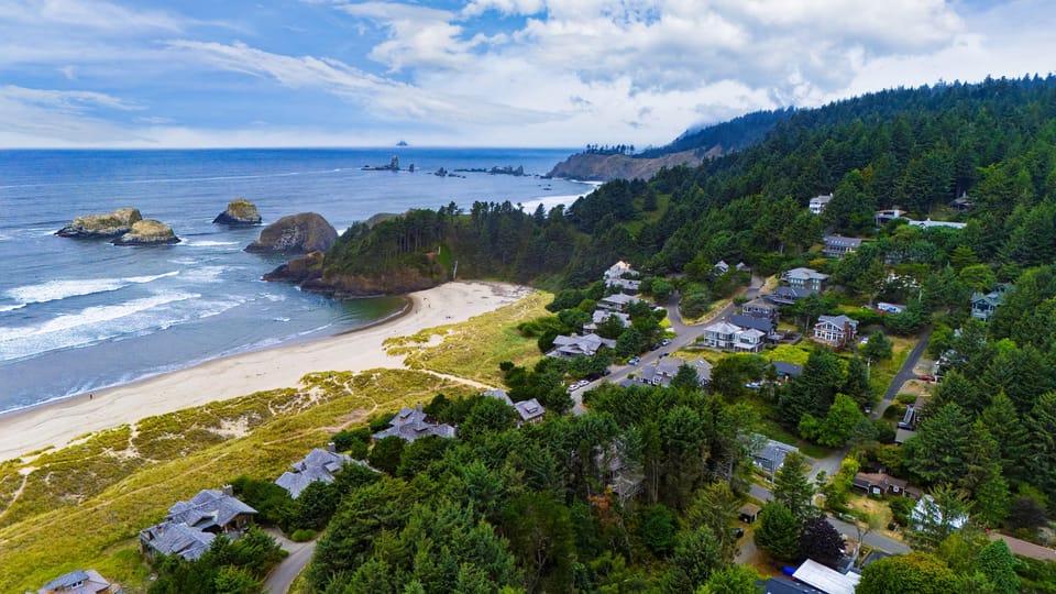 Located close to the beach.