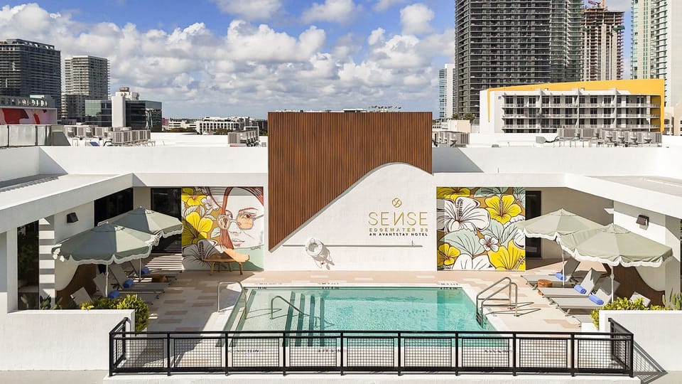 The Sense rooftop pool.
