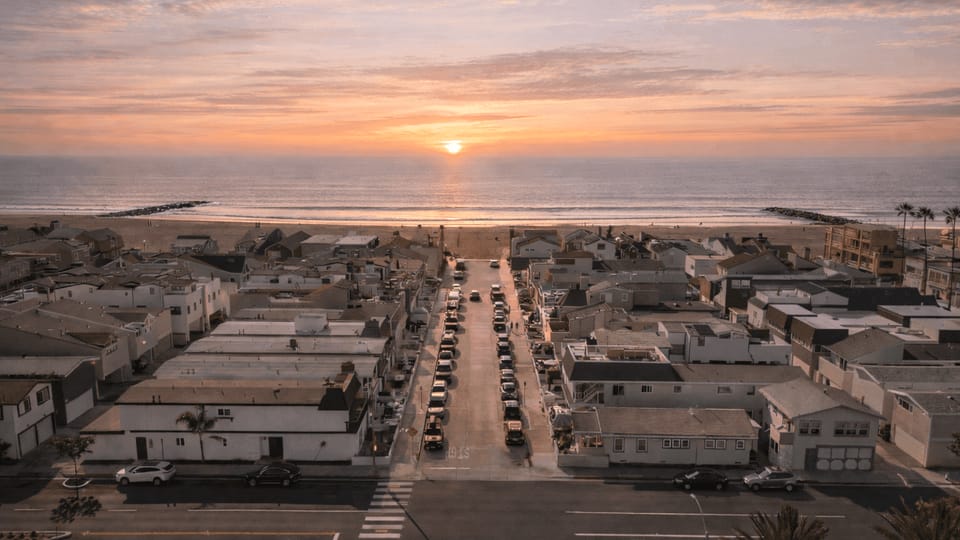 Located just one block from the beach in the heart of Newport.