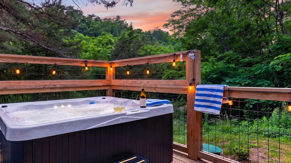Gather around the firepit for s’mores and stories under the Smoky Mountain stars.