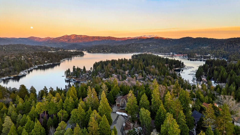 Aerial view of the neighborhood.