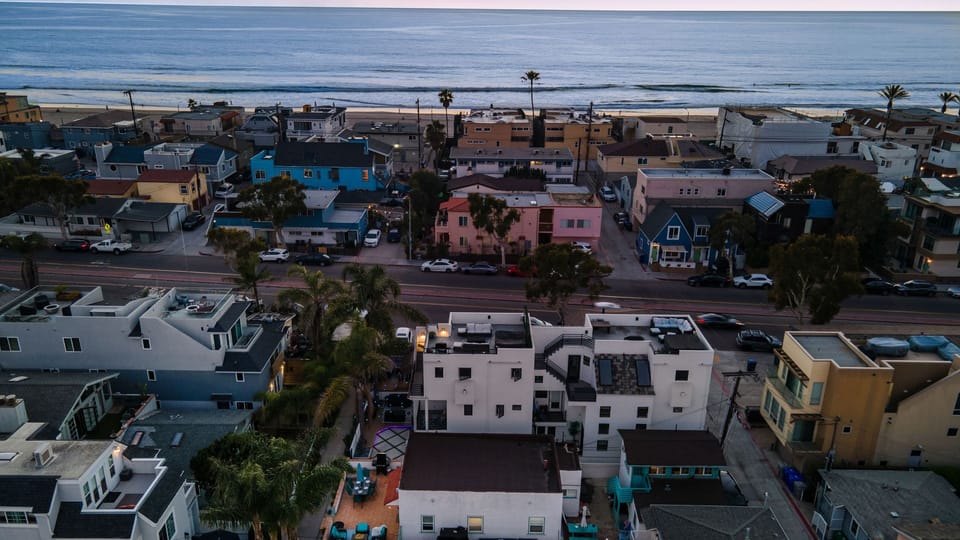 Sunset views over the coast, just a short walk from your front door.