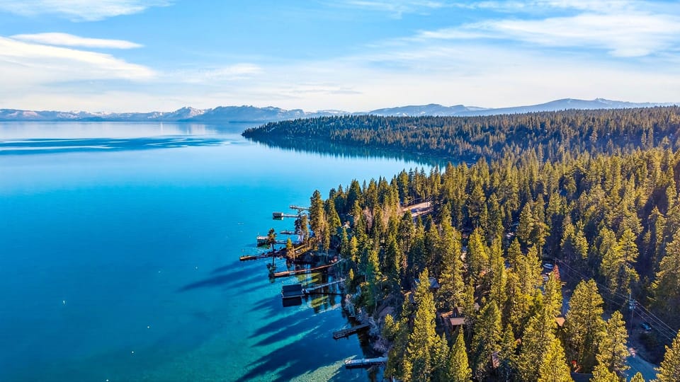 Tranquil lake views.