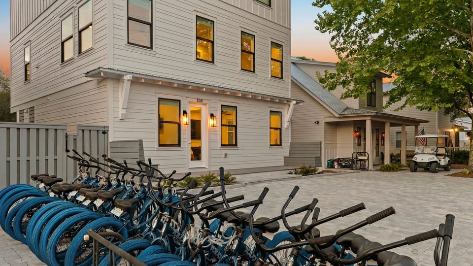 Explore the town with bikes and golf cart (Grayton Dreams)