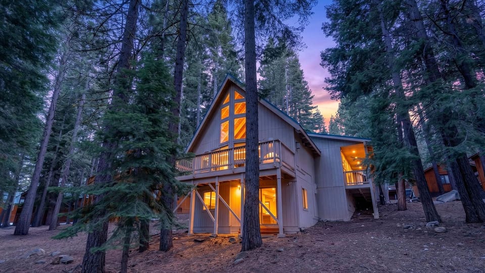 Welcome to your dream mountain retreat—a stunning blend of modern luxury and forest serenity.