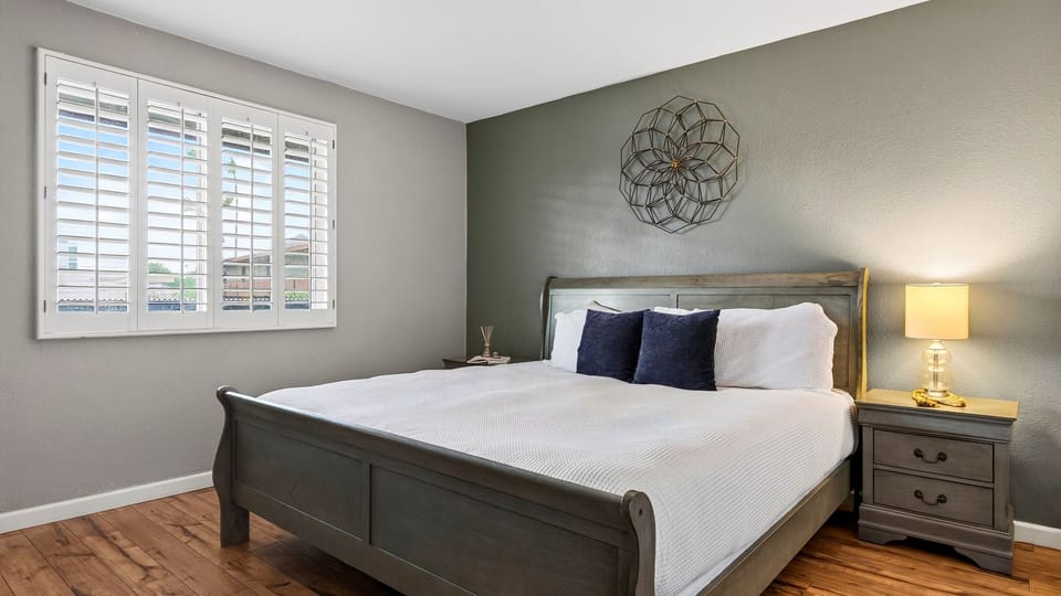 Bedroom 1 features a king bed.