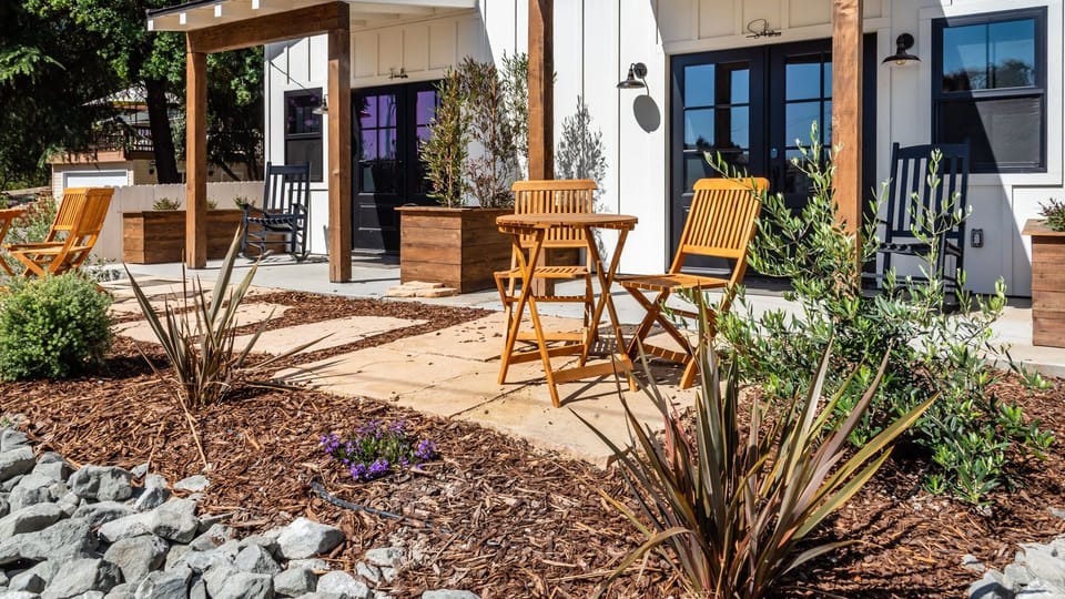 Welcoming patio ideal for morning coffee or evening drinks.