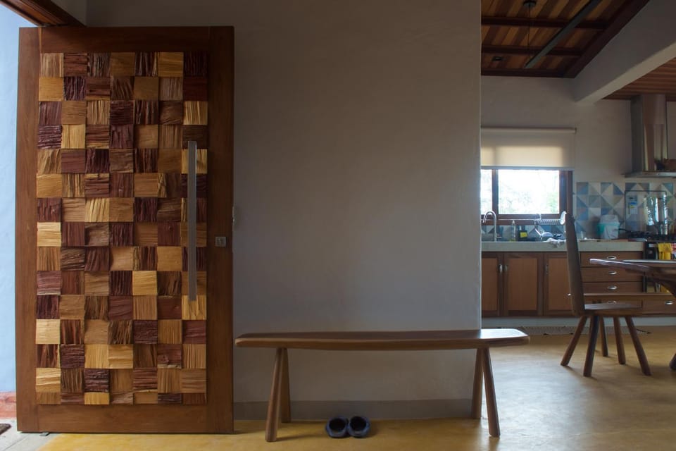 Facade/entrance, Living room, Dining area, kitchen