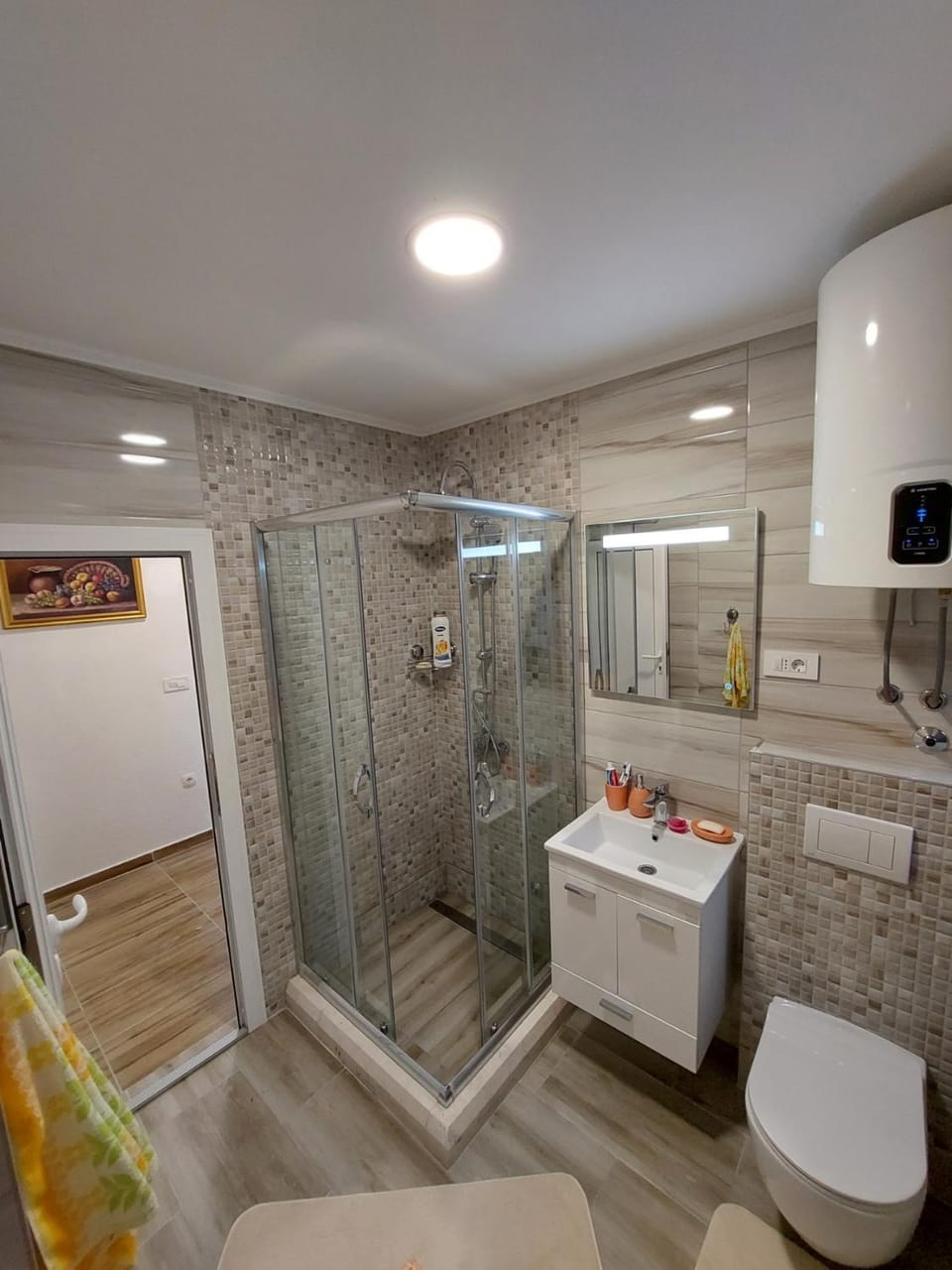 Shower, Toilet, Bathroom, Bath, towels