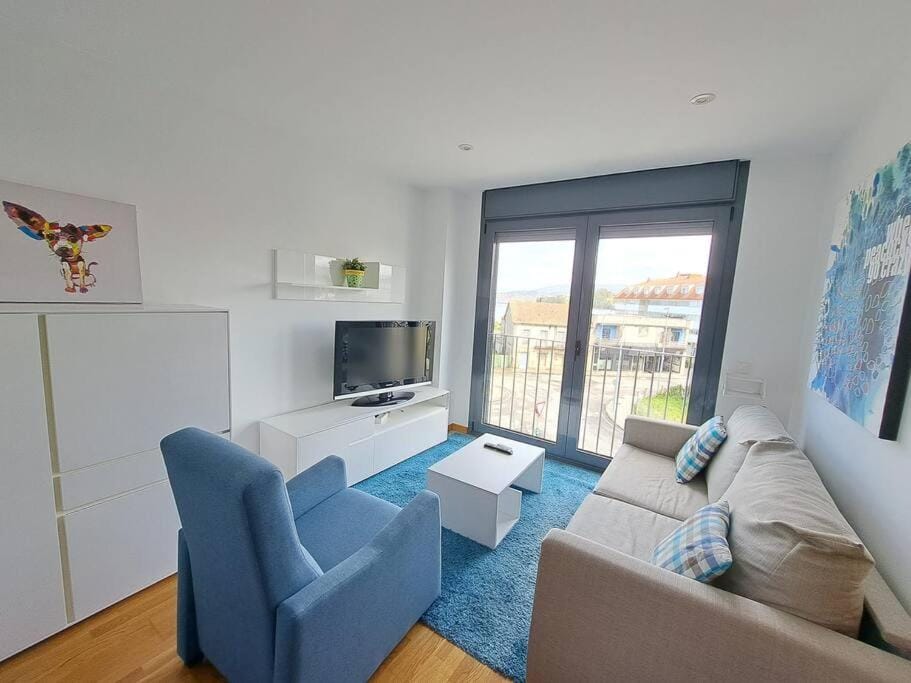 Baiona, playa Santa Marta, piscina Apartment in Galicia