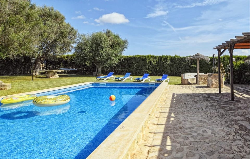 Property building, Living room, Swimming pool