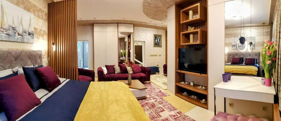 TV and multimedia, Living room, Photo of the whole room, Seating area, Bedroom, wardrobe