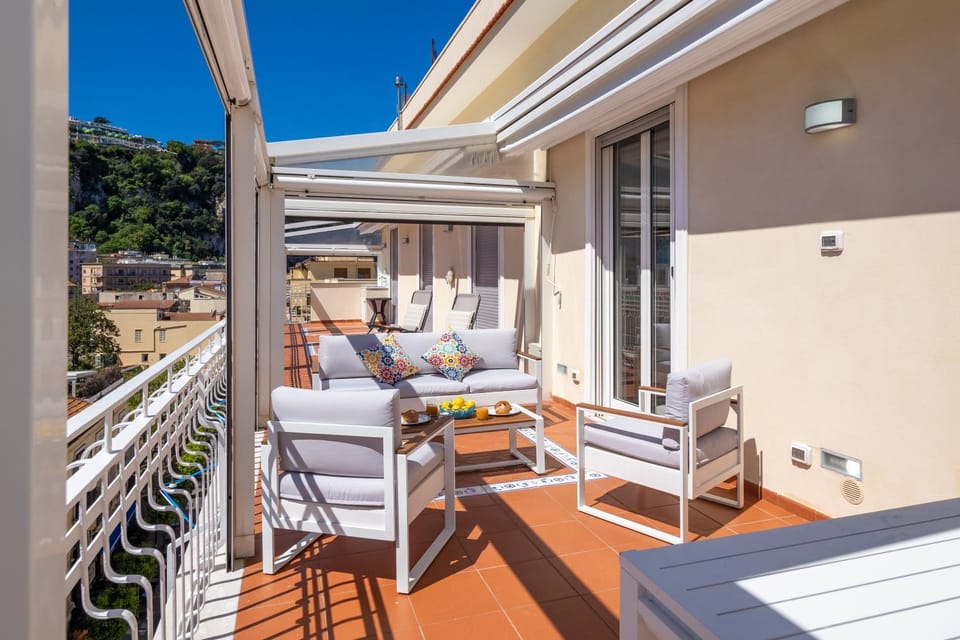 Property building, Patio, Day, View (from property/room), Balcony/Terrace, Seating area
