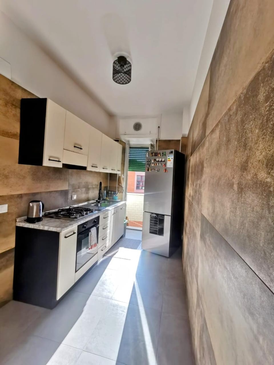 Kitchen or kitchenette, oven, stove